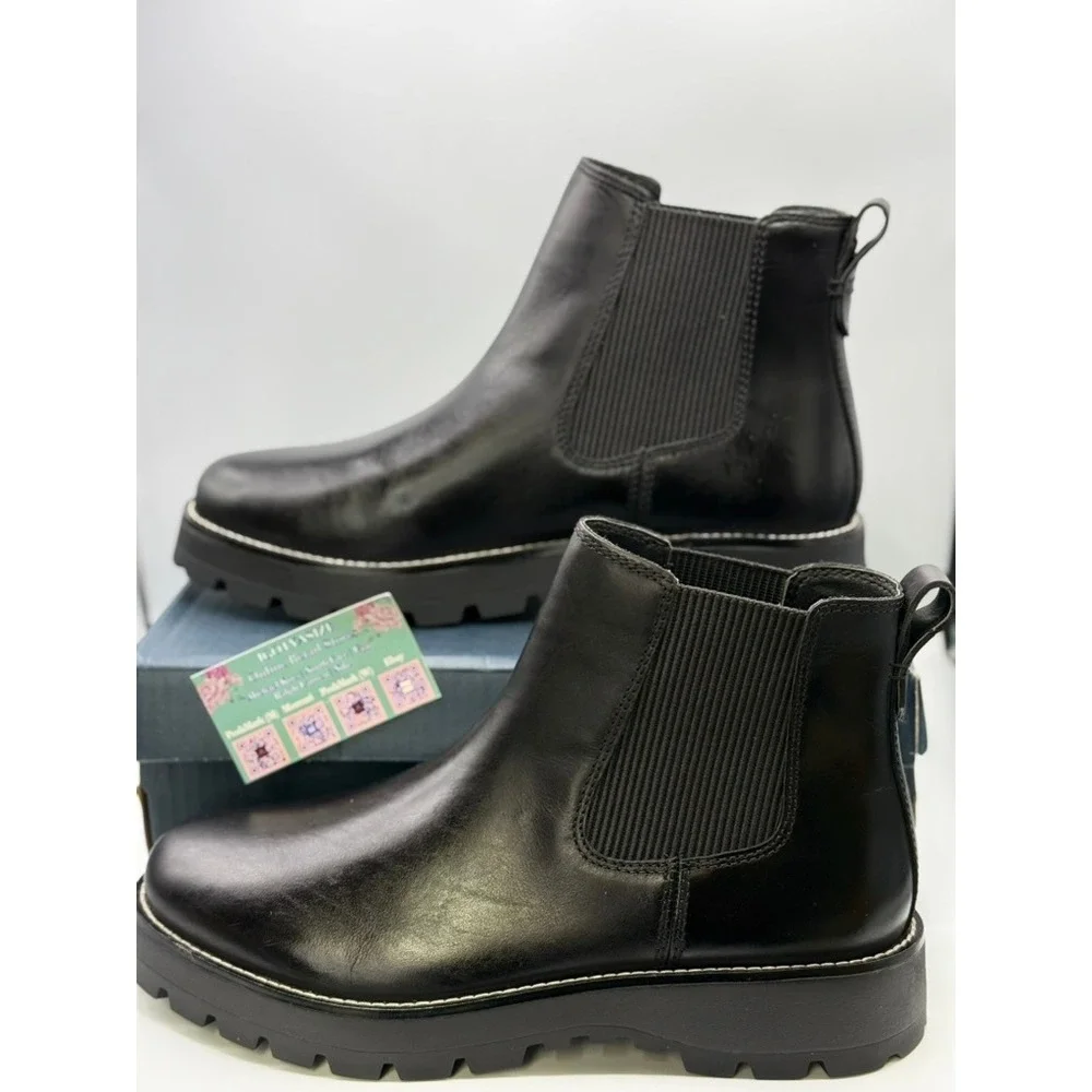 Sperry‎ MT-SIDER Chelsea Boot Men's 11 M Black Waterproof Leather NIB
